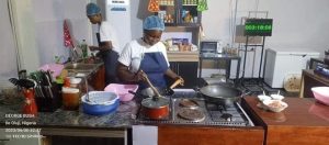 PHOTOS: Another Nigerian Lady Begins 150 Hours Cook-a-thon To Break Guinness Records -