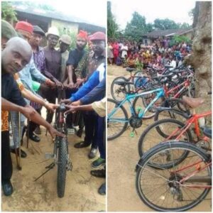 Lawmaker Donates Bicycles