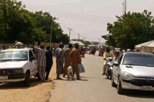 Terrorists Block Highway