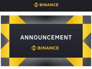 Binance Announces Blockage