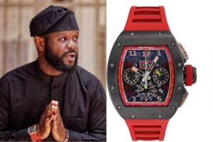 Tinubu’s Son Uses Wristwatch