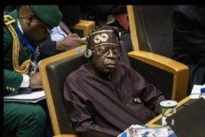 Tinubu Caught Sleeping