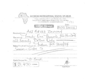 How Yahaya Bello Paid School Fees Of Pre-School Child At American International School Abuja Till 2035 In Advance