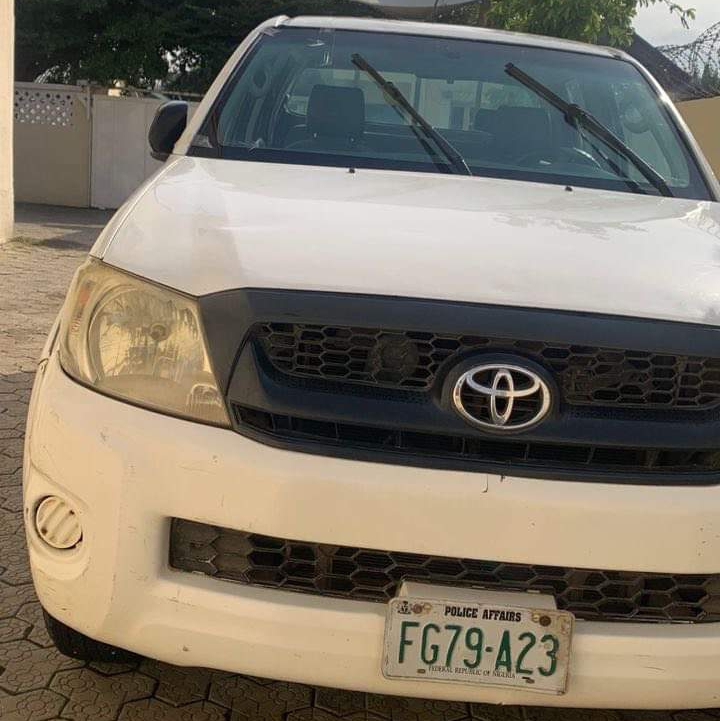 PHOTO: Official Vehicle Of Police Affairs Ministry Stolen -