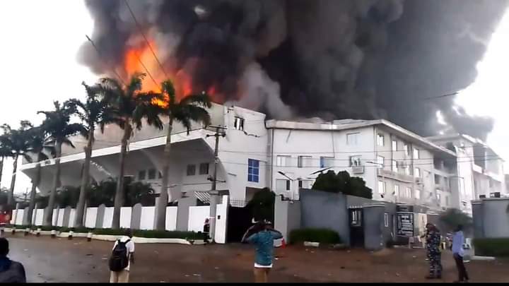 BREAKING: Fire Guts Christ Embassy Church Headquarters, Video -