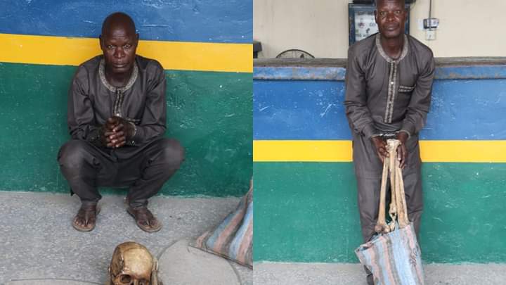 Man Arrested With Human Skull, Bones In Abuja Planned To Sell Parts For N600,000 -