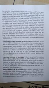 Ali Odefa Abducted, Tortured Our Ward Excos, Connived with Police on Trumped up Charges Against PDP members in Ebonyi- PDP Ward Chairman