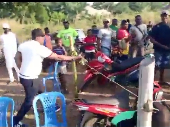 VIDEO: Popular Nigerian Senator Caught On Camera Assaulting Constituent