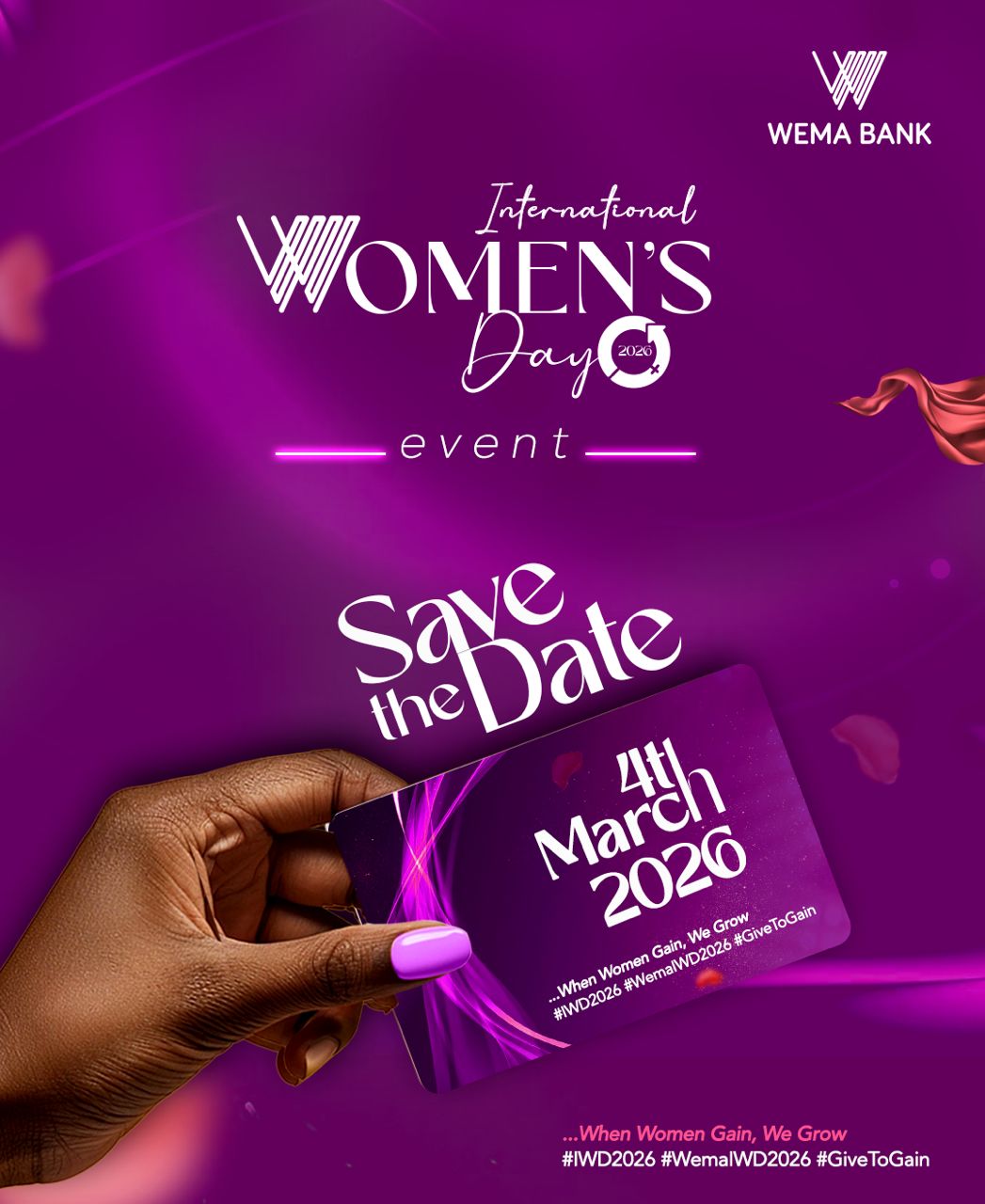 Wema Bank Announces 2026 International Women’s Day Grand Event For March 4