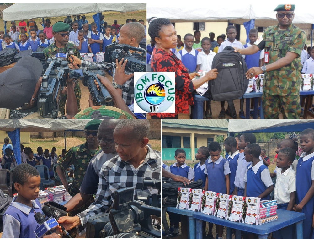Army Distributes School Bags, Books to Pupils in Ihiala Under Operation UDO KA