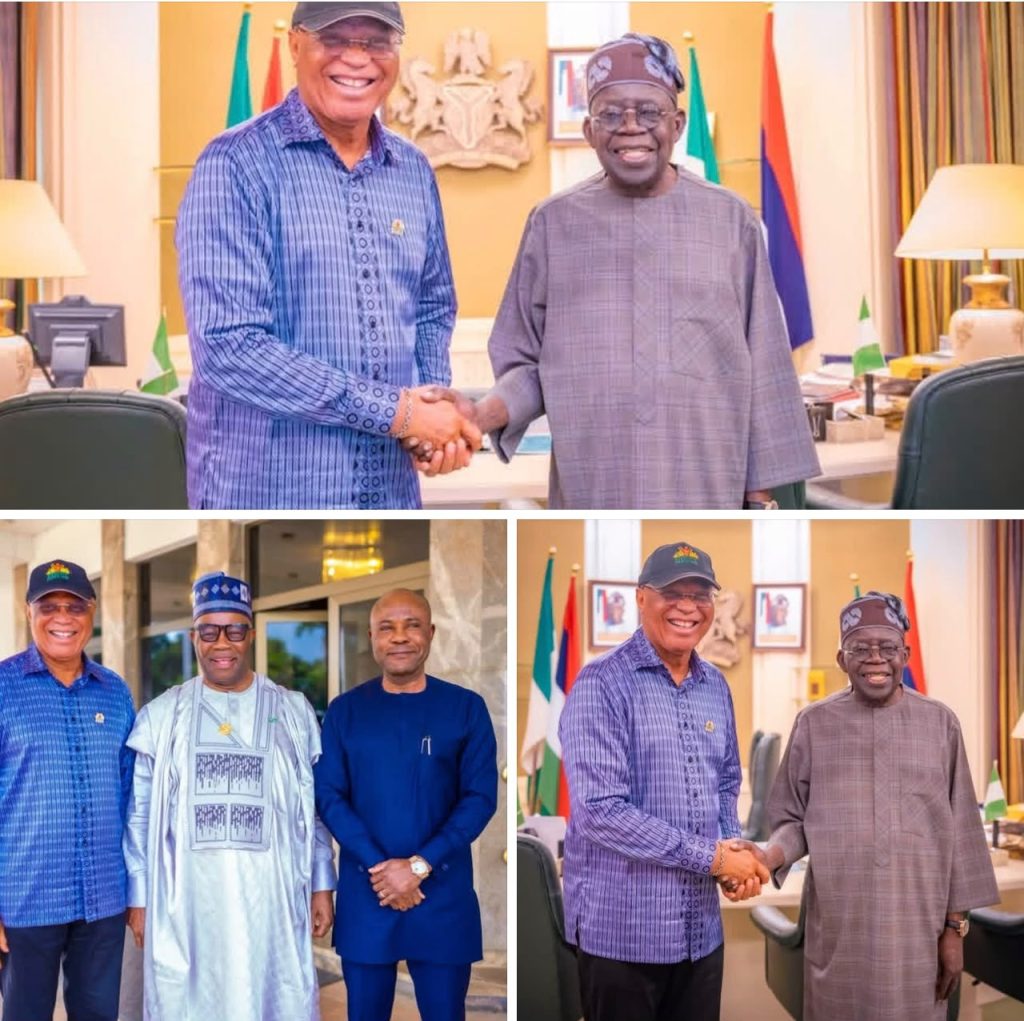 Akpabio, Umo Eno Meet Tinubu at Aso Rock as President Promises Akwa Ibom Visit