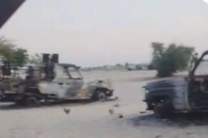 BREAKING: Panic in Borno as ISWAP Fighters Overrun Military Base, Kill Many Soldiers and Set Vehicles Ablaze