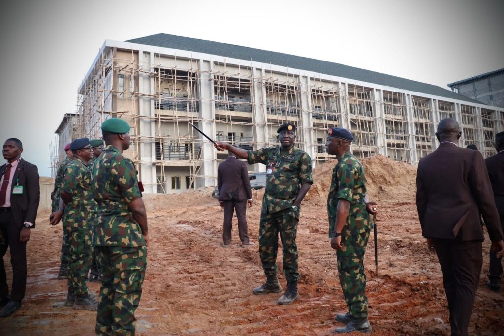 COAS Inspects Tinubu Barracks Phase II, Tasks Contractors On Quality, Timely Delivery