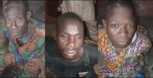 VIDEO: Armed Men Abduct, Torture Tie Hands of Sunday Igboho’s Iru Ekun Members, Force Them To Renounce Group